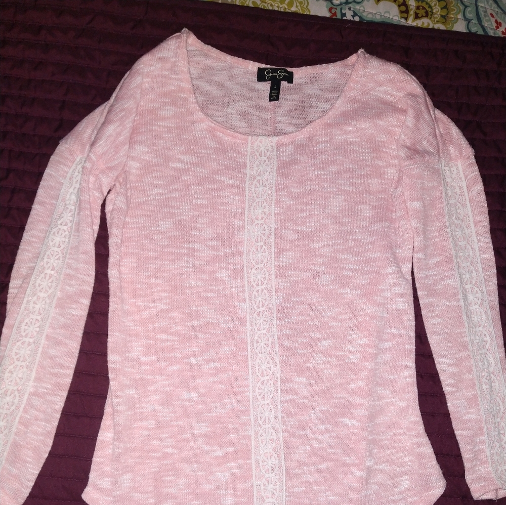 Nice pink and white Jessica Simpson sweater